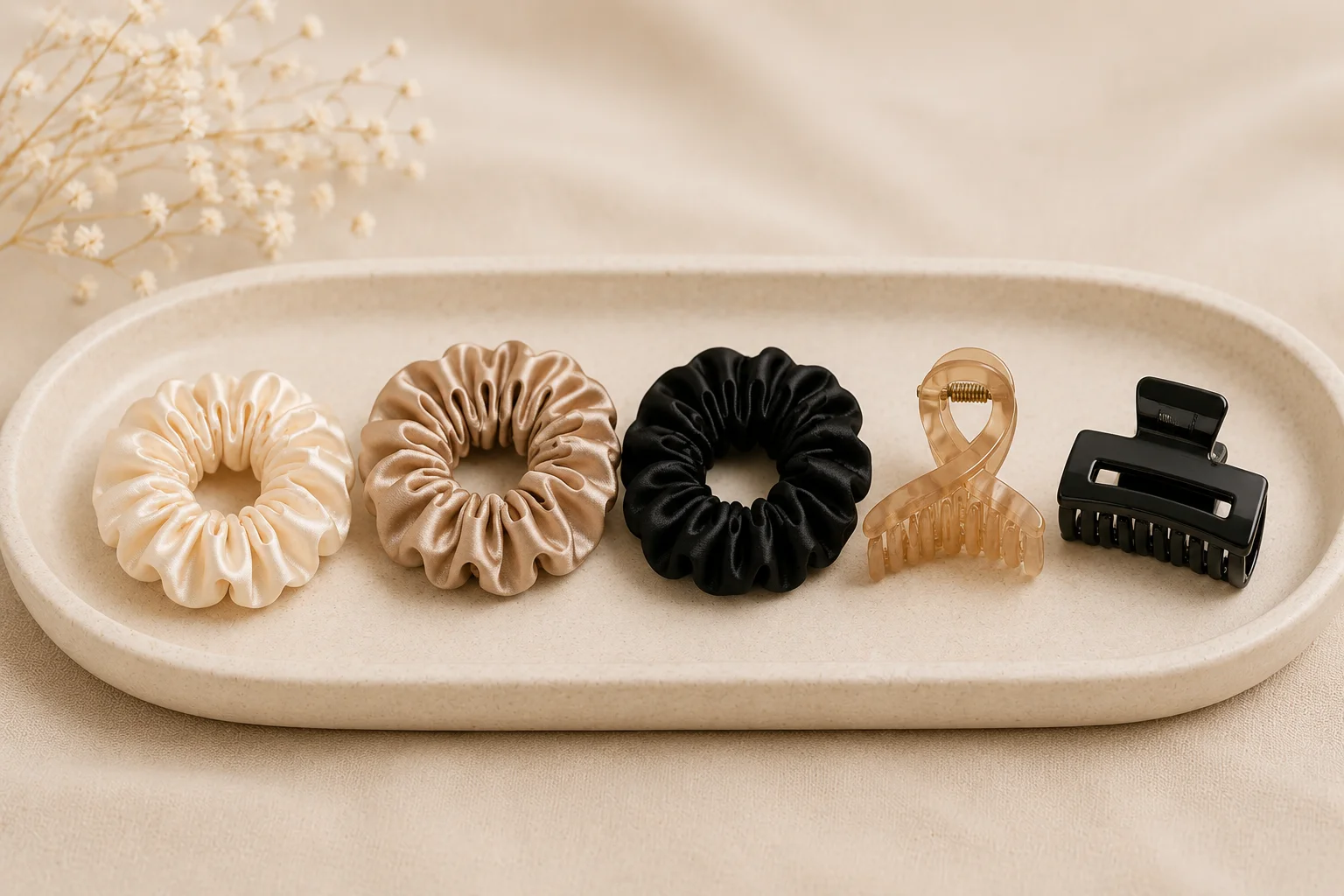 hair claw cather scruncies